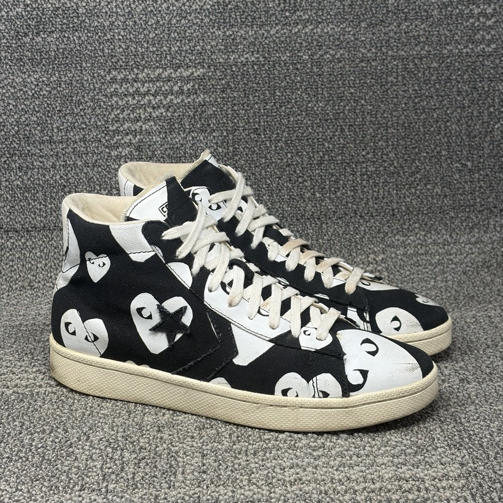 Converse x Comme des Garcons PLAY Pro Leather Hi 140709C Black Men's 10 CDG